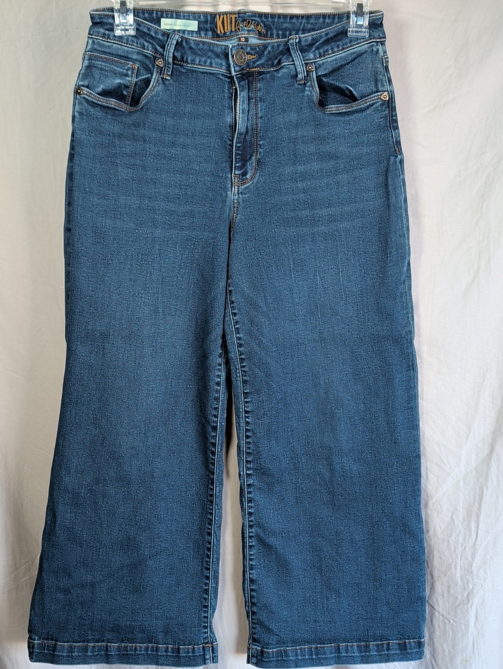 Kut from the Kloth Dark Blue Wide Leg Jeans - Women's Corpgore Leisure Wear